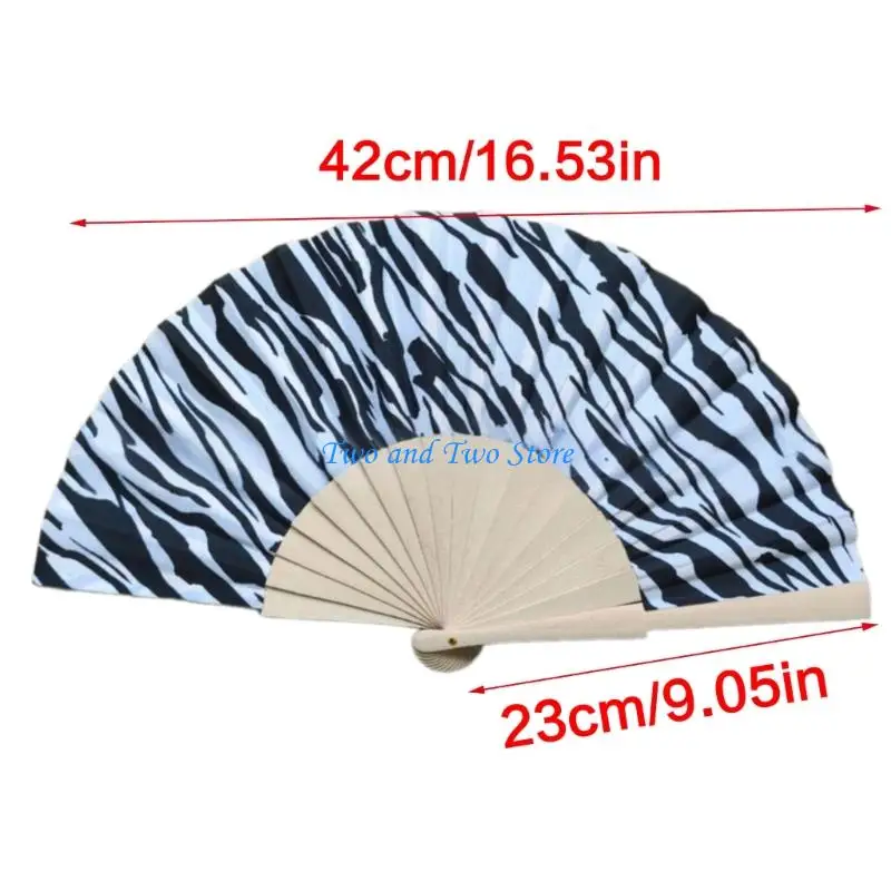 Quạt gấp HX6F Quạt vải 9 inch Quạt gấp bằng gỗ Quạt gấp cầm tay cho DIY