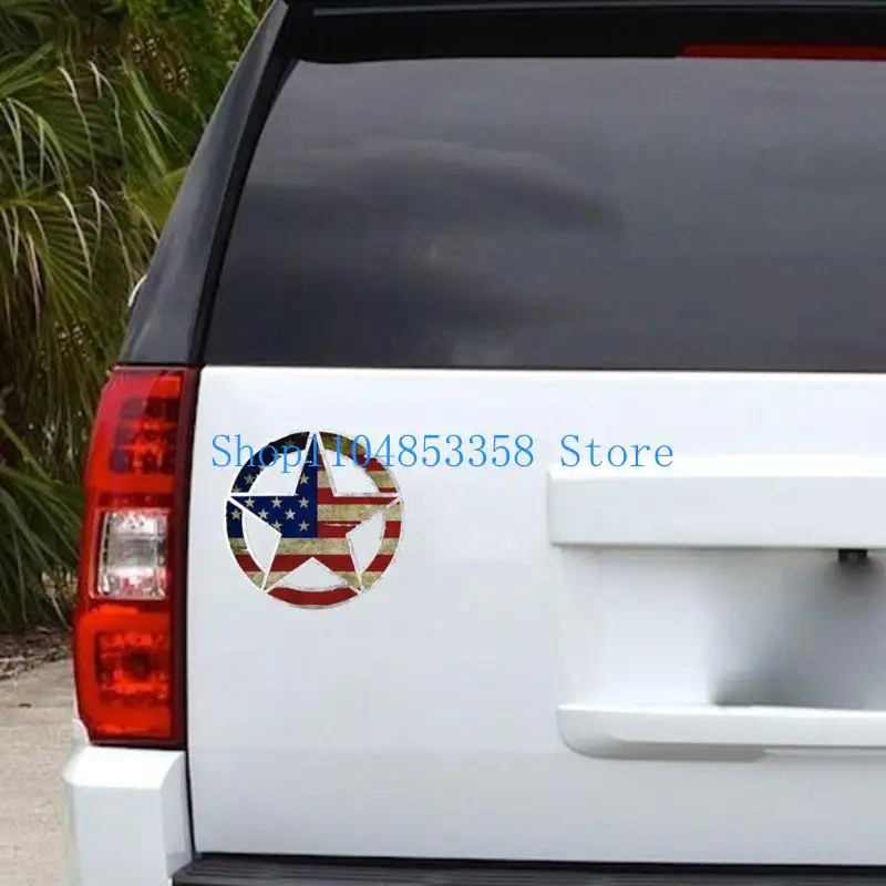 

652F 13cm Star Shaped Car Decal Decorative Sticker Auto Body Decoration Styling Tools