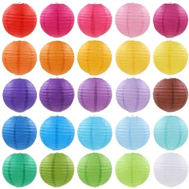 8\'\' (20cm) Chinese paper lantern round lamp Wedding party Decor glim festival decoration Lampion party scaldfish red lantern