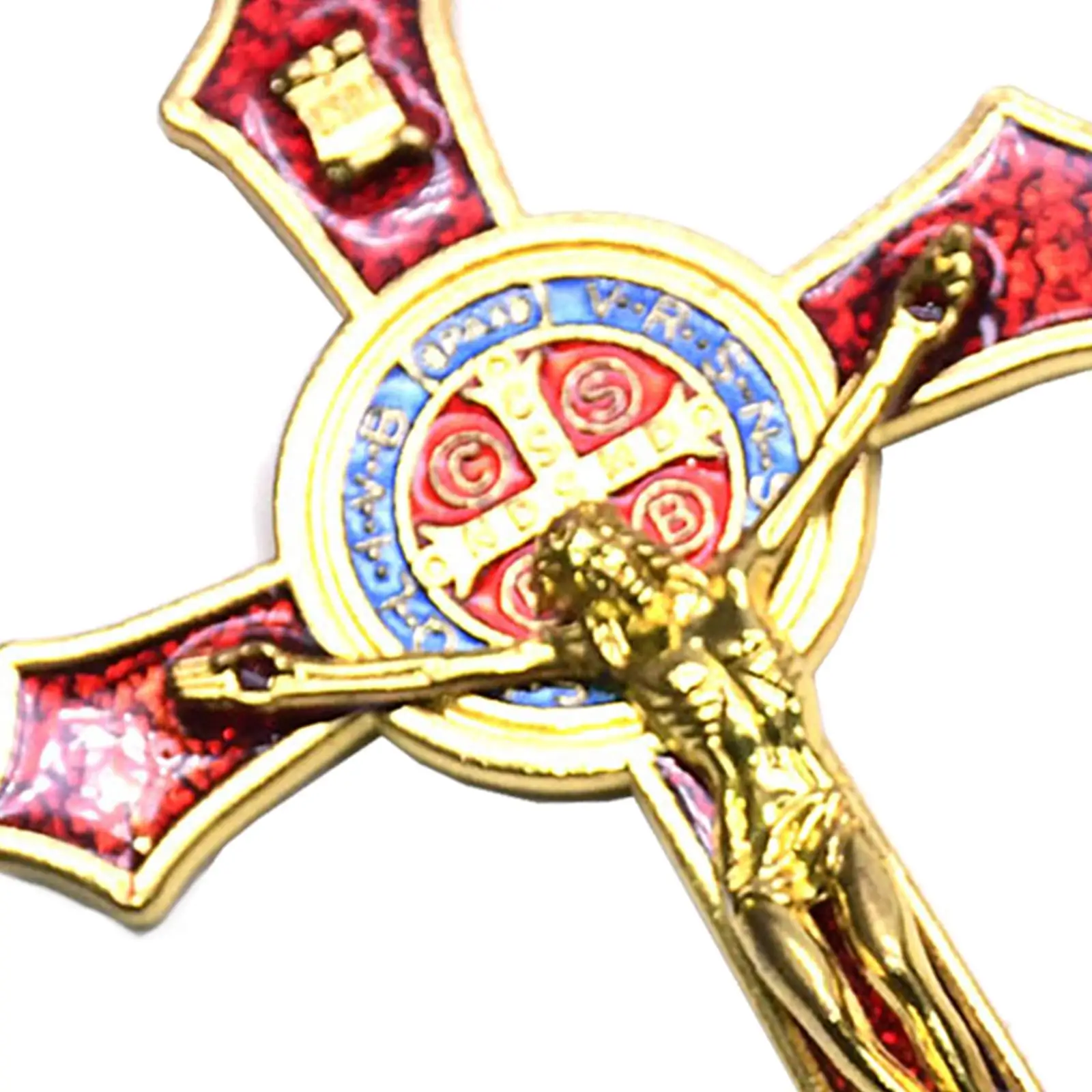 2x Metal Wall Crucifix Cross Christian Decor Living Room Decoration Gifts