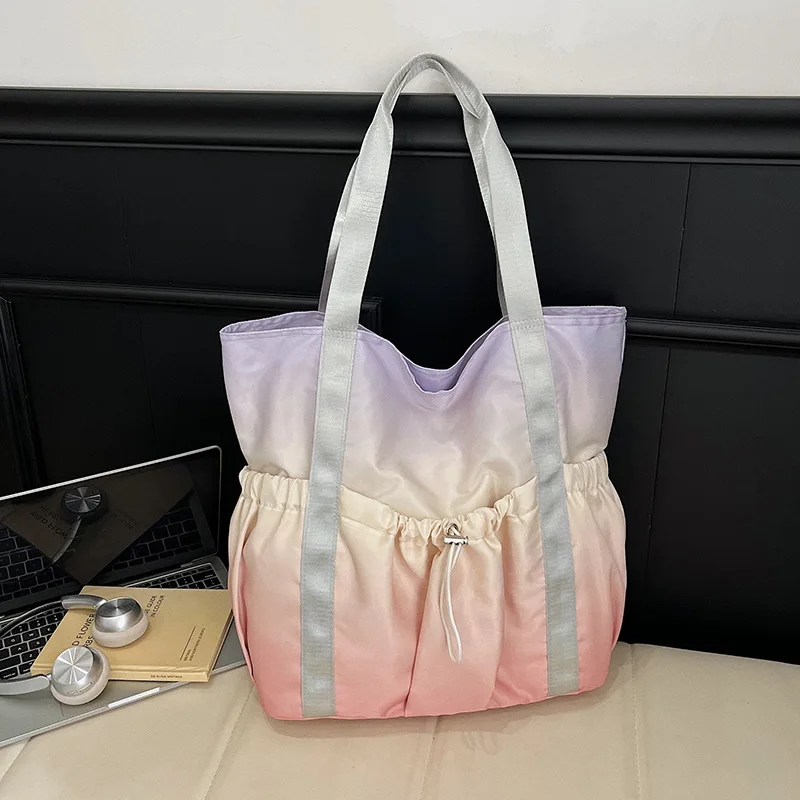 

Женская стильная сумка с верхней ручкой, удобная и универсальная текстурированная сумка через плечо, весенняя повседневная вместительная плиссированная сумка-тоут, сумка-ита