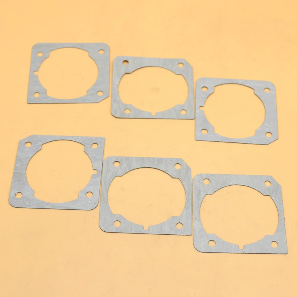 6pcs/lot Cylinder Head Base Gasket For HUSQVARNA 340 350 345 346 351 353 Chainsaw Engine Motor Parts 503894401 Garden Tools