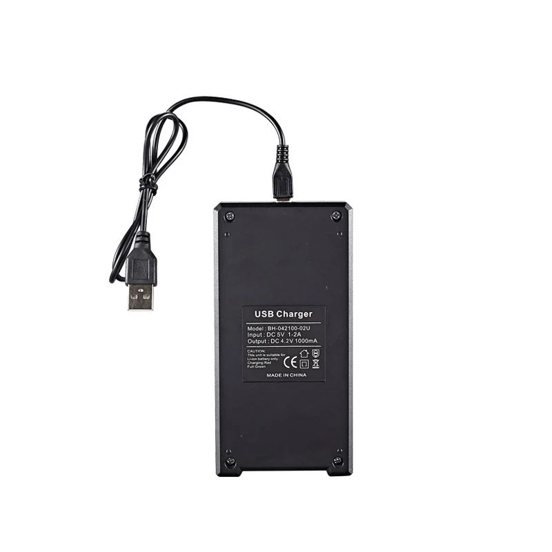 2 Ports Slots 5V 2A USB 4.2V 1000m 18650 Battery Charger Charging Li-ion For 18500 16340 14500 26650 Rechargeable