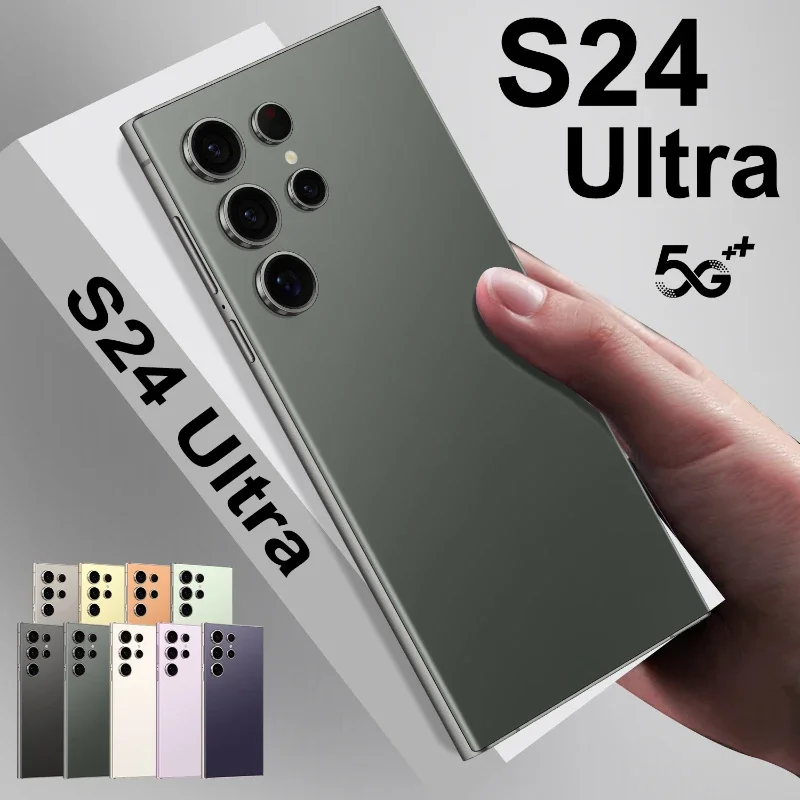 

New Brand S24 Ultra Smartphone 7.3inch HD 5G Snapdragon8Gen3 16GB+1TB Android14 8000mAh 108MP Mobile Phone Face Recognition