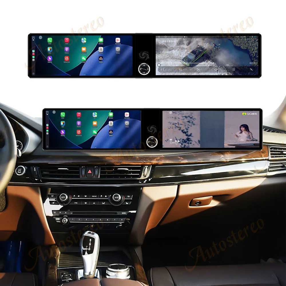 

Двойной экран 25-дюймовый Carplay Android 14 для BMW X5 F15 X6 F16 X5M X6M 2014-2018 Автомобильный мультимедийный плеер GPS-навигация Головное устройство