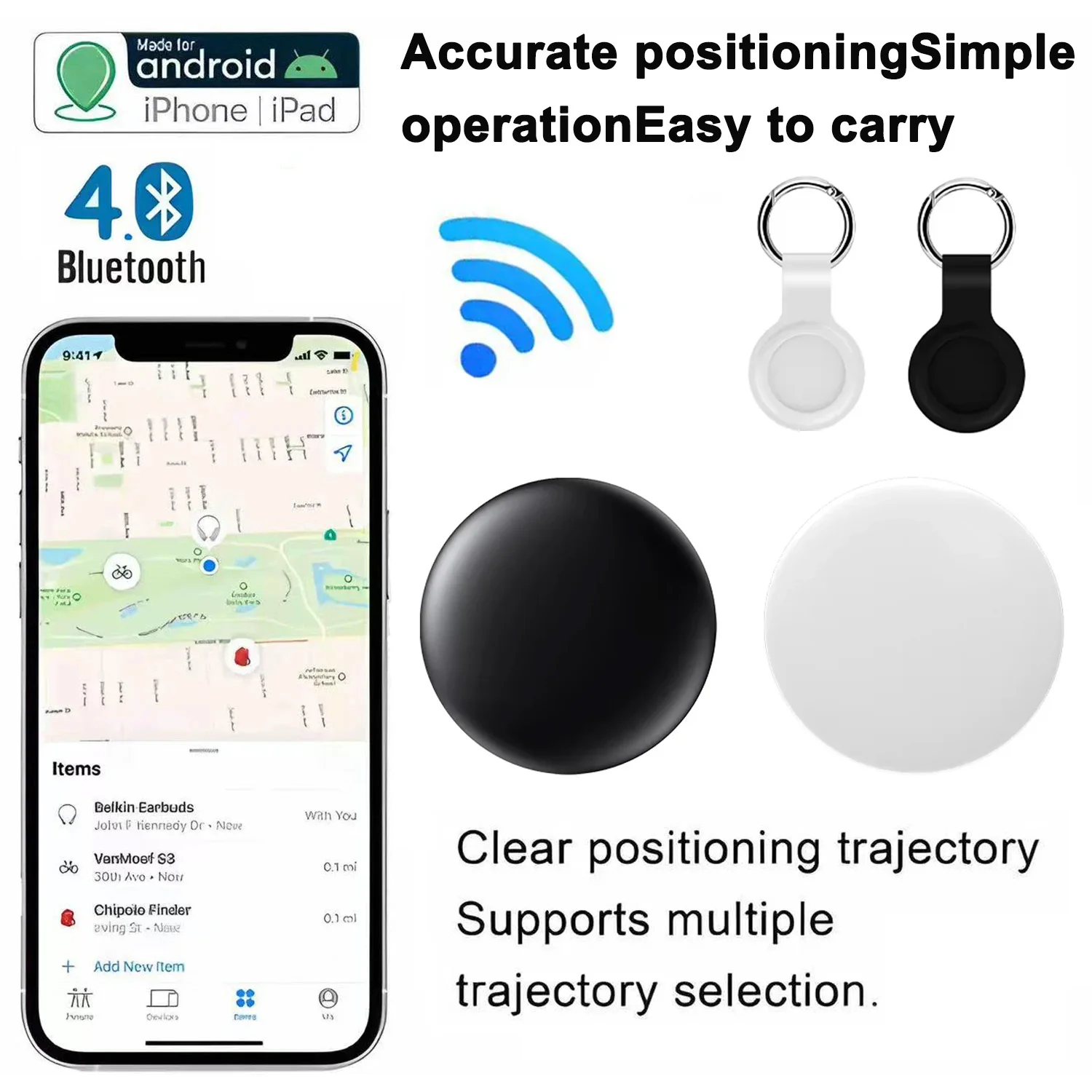 

Smart Finder Tracker Key Finder Phone APP Search With Alarm Real-time Location Children Positioning Tracker Pet Locator