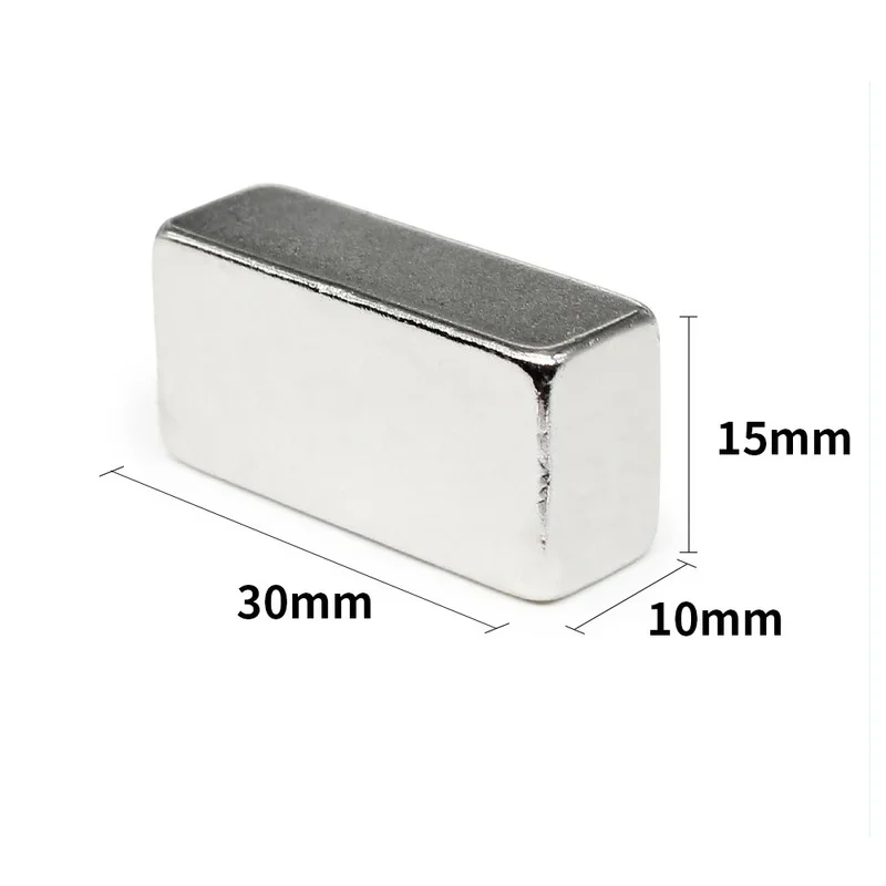 1/2/5/10PCS 30X15X10mm Block Rare Earth Magnet Sheet 30*15*10 N35 Rectangular Permanent NdFeB Magnets Strong 30x15x10