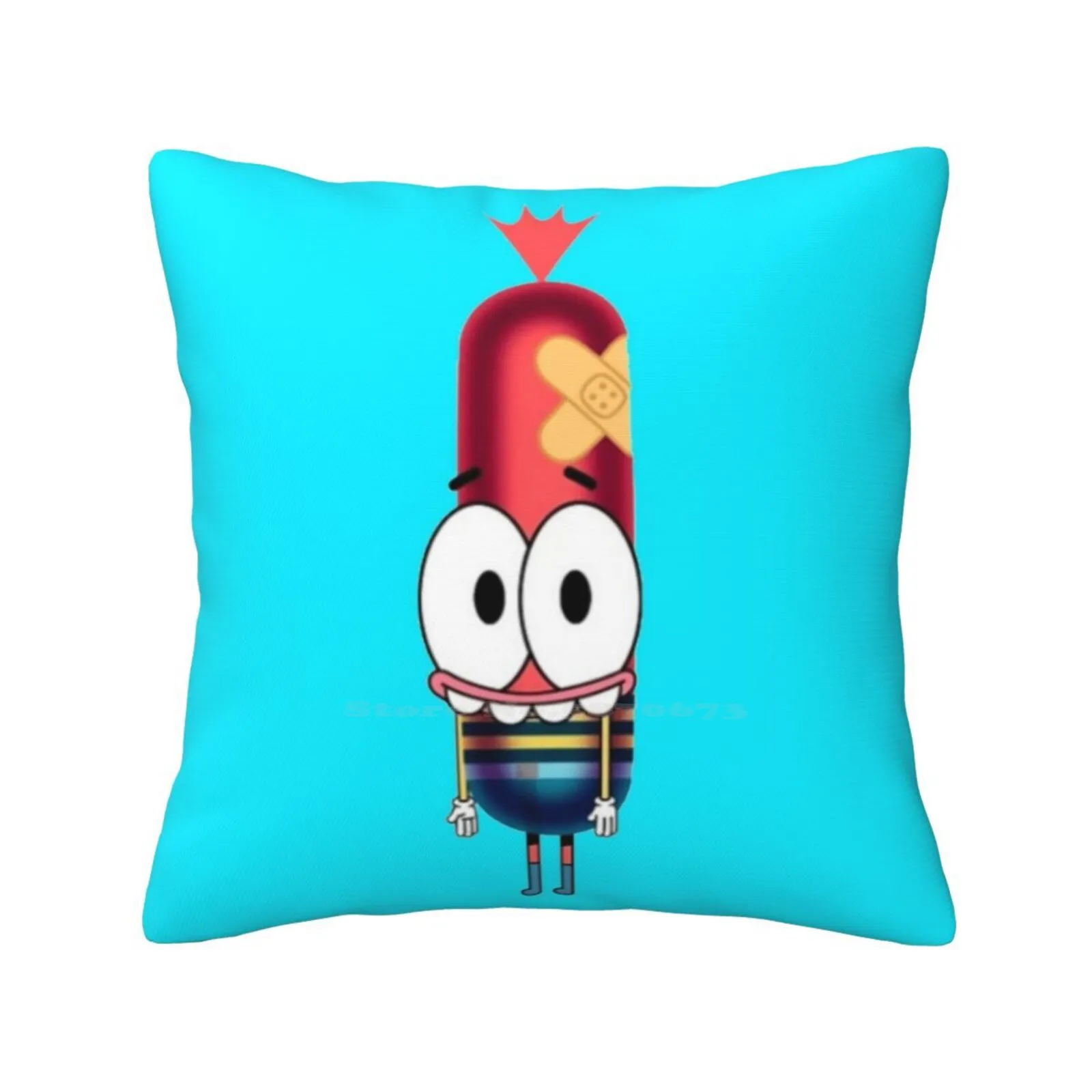 Cute Funny Happy Cartoon Character Home Sofa Car Waist Throw Pillowcase Pinky Malinky 80s Pinky Malinky 90s Pinky Malinky Hot