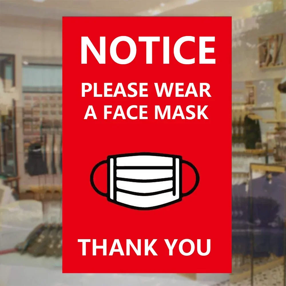 قناع الوجه مطلوب ملصق لافتة رقم M a s k بدون ملصقات ركوب لسائق سيارة Rideshare