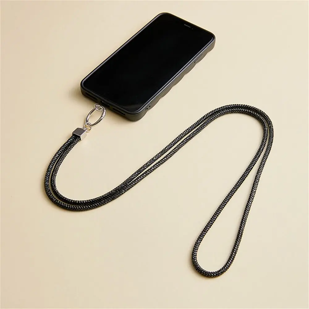 

Блестящий яркий ремешок для телефона со стразами, блестящий ремешок для телефона со стразами и бриллиантами, длинный подвесной шнур, шейный ремешок с кристаллами
