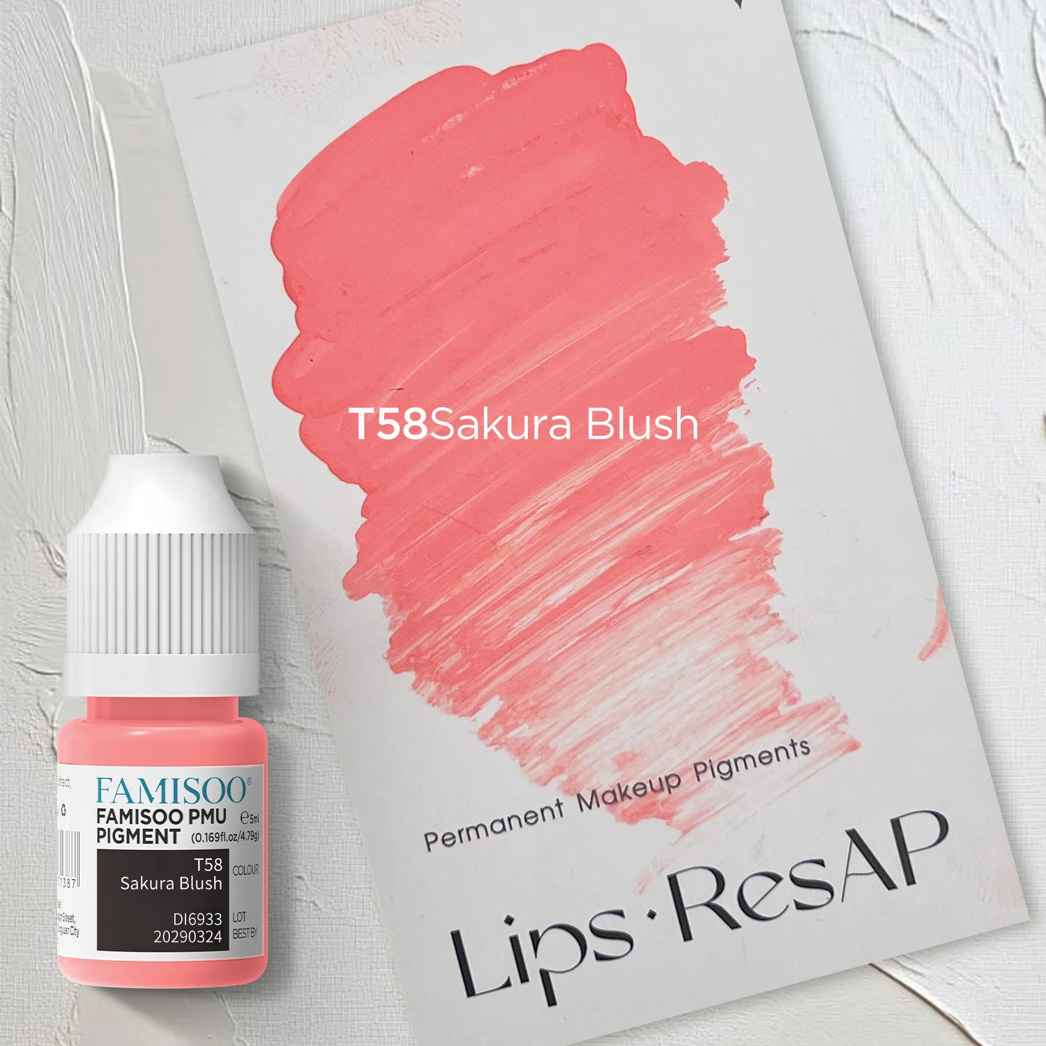 FAMISOO 4PCS Lip Tattoo Inks 5ml Permanent Makeup Pigment Vegan Lips Microblading Pigment Body Art Ink For Semi Permanent Makeup view 3