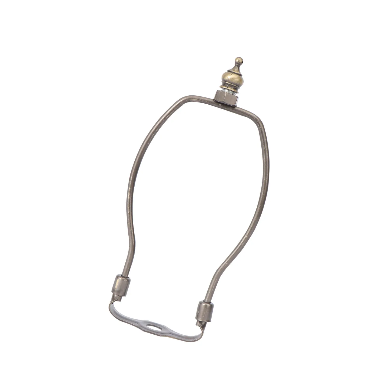 1Pcs Metal Horn Lamp Bracket 8 Inch Bronze Finish Stable Lampshade Frame for Table Floor Lamps Decorative Lighting Fixture