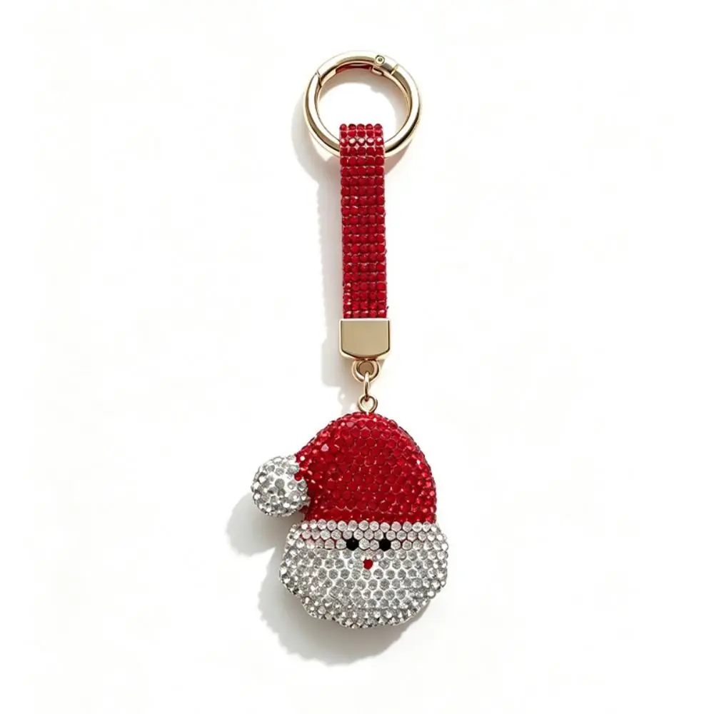 Niedlicher Elch-Strass-Weihnachts-Schlüsselanhänger, Weihnachtsbaum-Gehstock, Metall-Weihnachtsanhänger, Dekoration, Gehstock, Weihnachtstaschenanhänger, Weihnachtsgeschenke – Detail 3