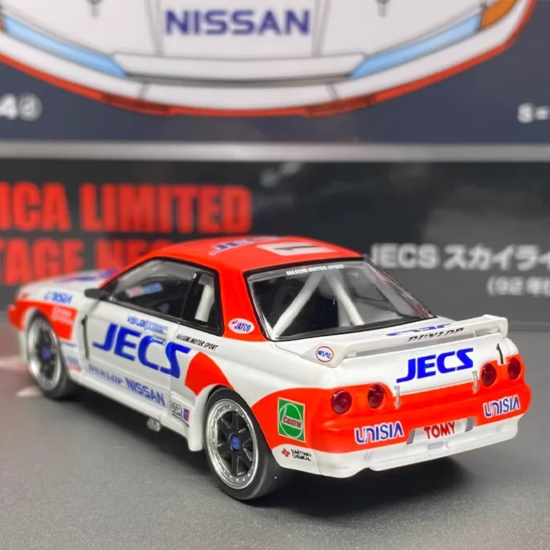 TAKARA TOMY TOMYTEC Tomica 1/64 TLV-N234d NISSAN SKYLINE GT-R R32 (JECS) Alloy Toy Motor Diecast Metal Model Gifts