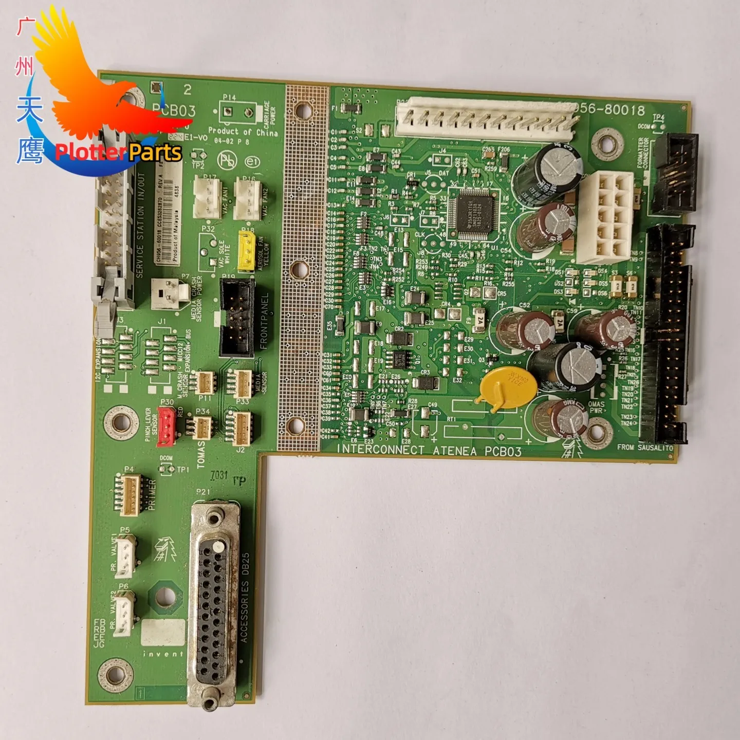 

Interconnect PCA board For HP DESIGNJET L25500 4000 4520PS Z6100 Z6200 D5800 T7100 T7200 plotter parts CH956-80018