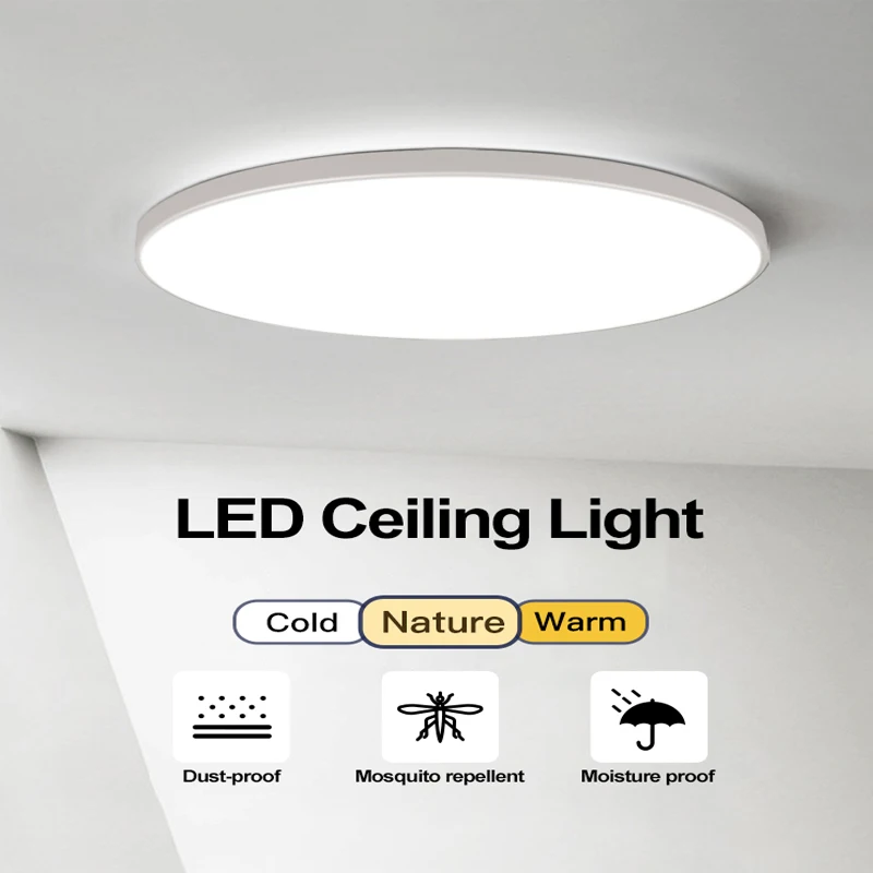 

LED Ceiling Lamps Modern Ceil Light 18/30/40/72W Led 220V Ceiling Lights Round Living Room Bedroom Indoor Kitchen Lighting Lamp