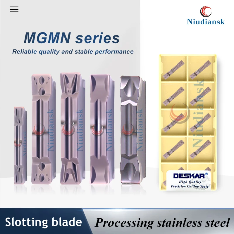 

CNC Lathe Tools Grooving Inserts MGMN150-G MGMN300-M/T/H/J LF6018 Machining Center MGGMN Series Stainless Steel Slotting Blades