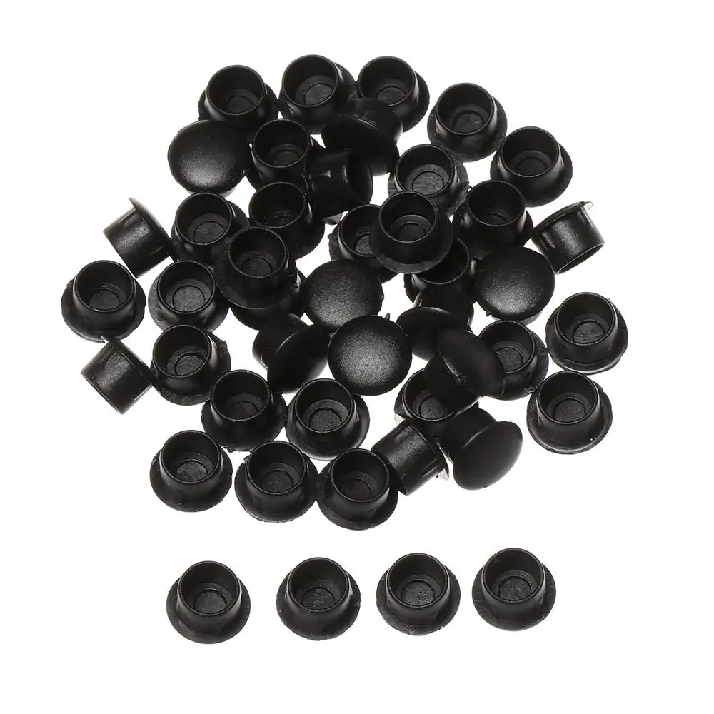 50Pcs Useful Drill Hole Plug Exterior Hole Ornament Protective Cap Dust Plug Stopper Furniture Hole Covers Screw Decor