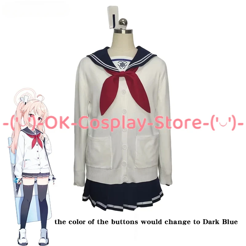 

Game Blue Archive Yutori Natsu Cosplay Costume Japanese High School Uniform Jk Dress Suit Coat Shirt Skirts Custom Made