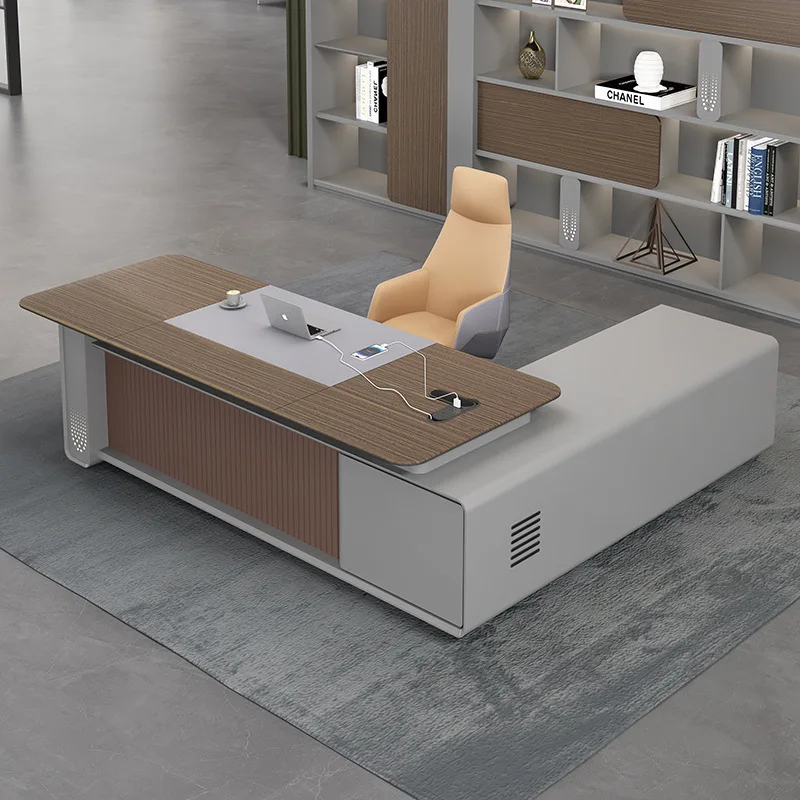Paint workbench, office lighting, luxury boss office desk, high-end atmosphere office desk, supervisor