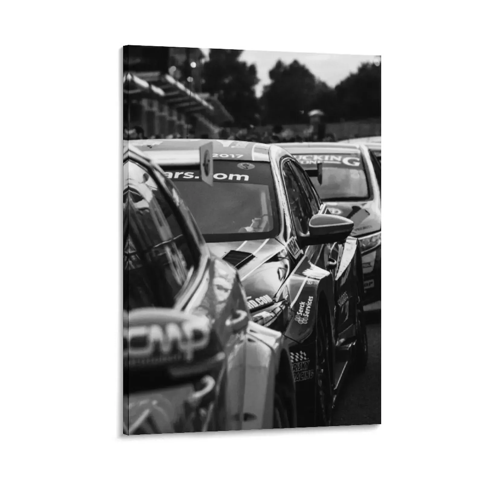 

BTCC British Touring Car Lineup Canvas Painting room decoration accessories living room decoration aesthetic room decor