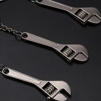 Mini Adjustable Wrench Key Chain Adjustable Metal Spanner Keyring Hand Spanner Tool Wrench Spanner Key Chain Ring Keyring