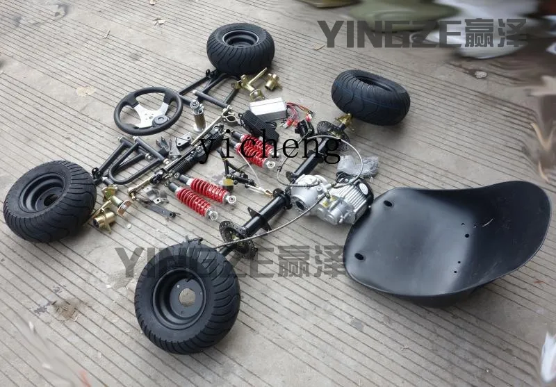 DIY Modified Electric Four-Wheel Vehicle Kart Accessories Front Suspension Steering Differential Shaft