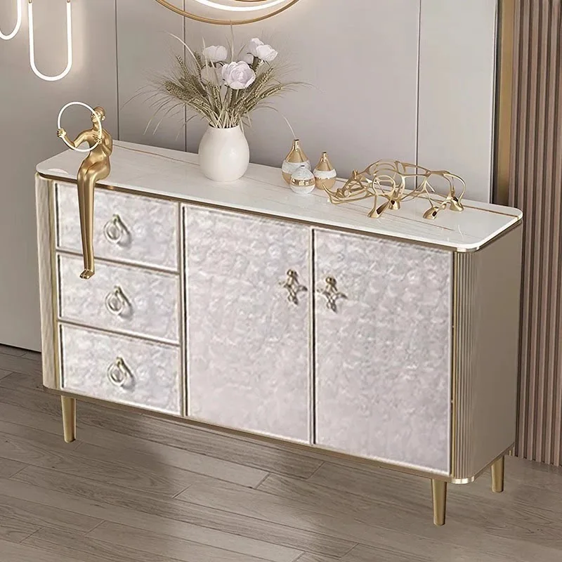 رف أحذية أوروبي مزدوج كبير الحجم مدخل فاخر متعدد الأغراض رف أحذية رخيص تخزين لهجة موبليس ديكور غرفة المعيشة #5