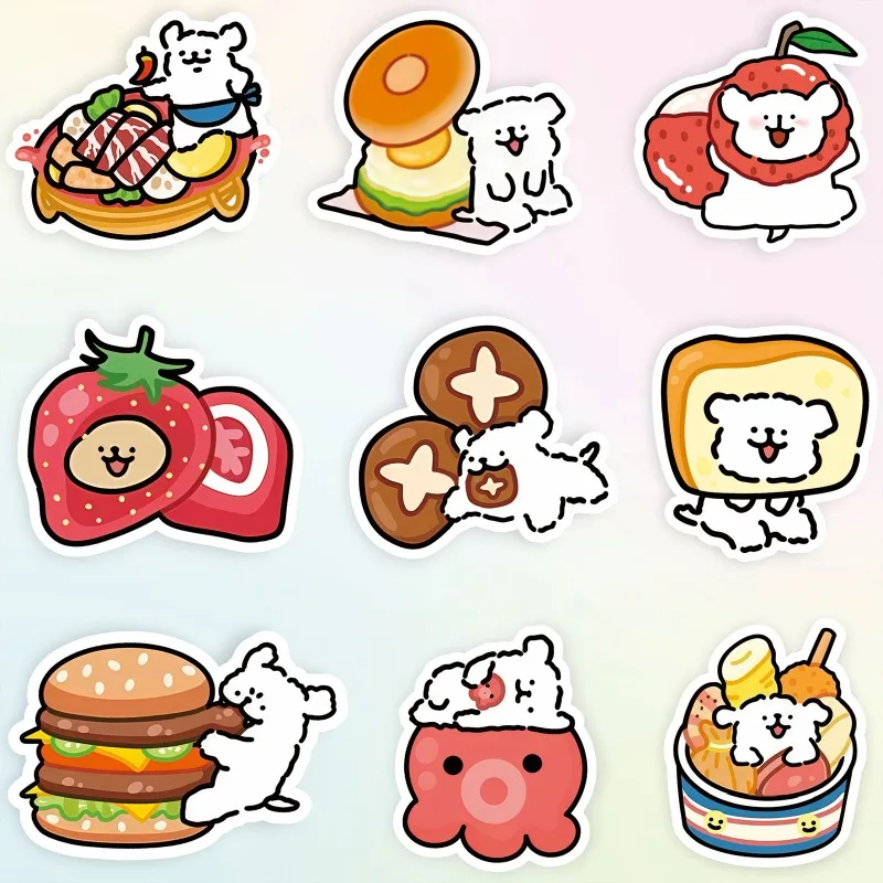 100 Stück Cartoon personalisierte Welpen kreative Doodle dekorative Aufkleber