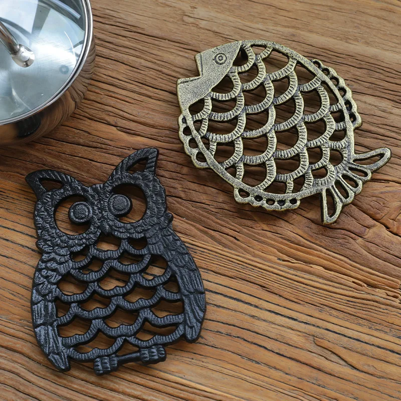 

Iron Owl Insulation Mat Placemat Pot Mat Coaster Bowl Mat Plate Mat Anti-scalding Mat High Temperature Resistance