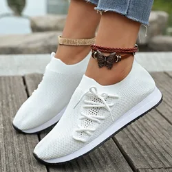 Women Vulcanized Shoes Breathable  New Lightweight Couple Soft Mesh Ladies Casual Shoes Outdoor Casual Driving Shoes