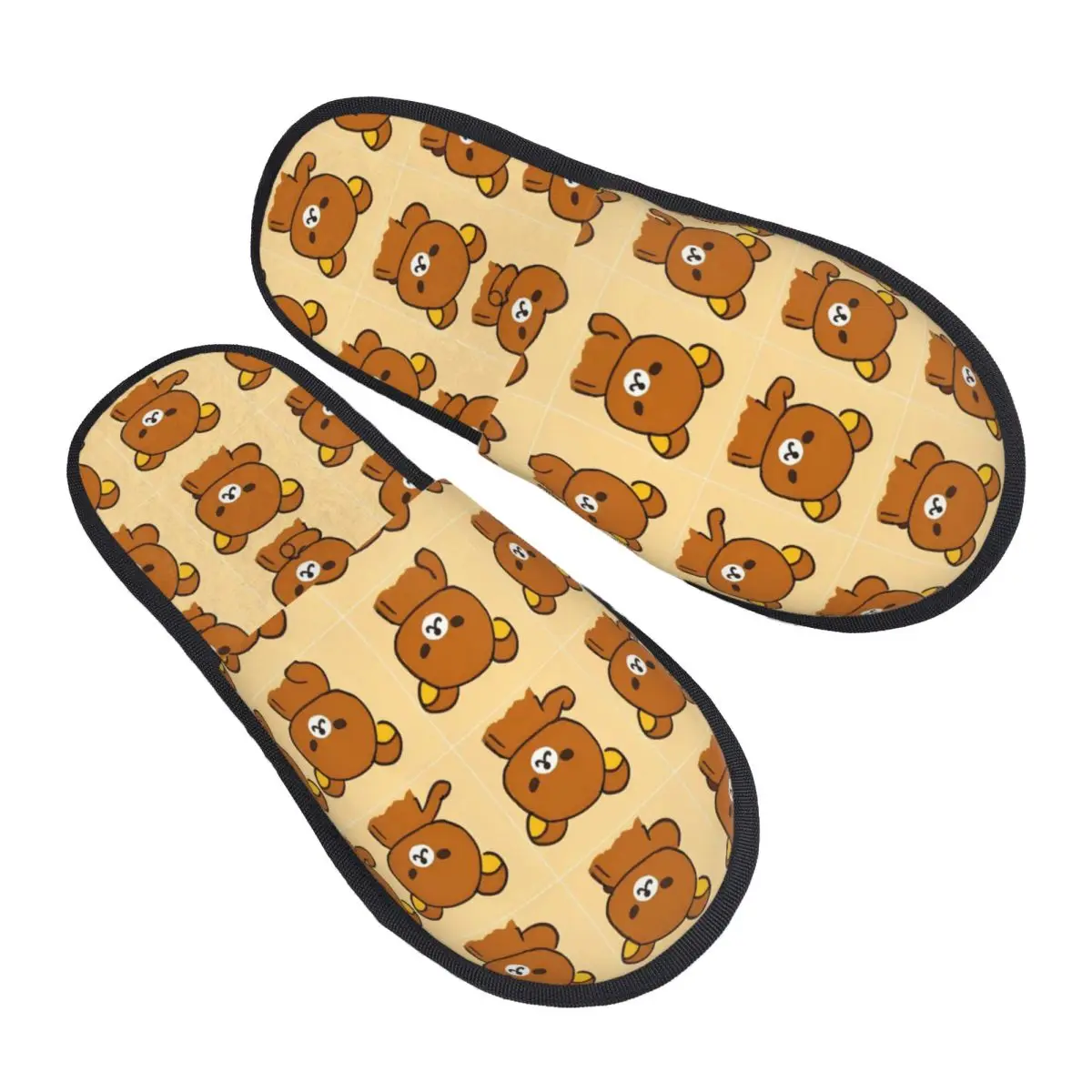 

Гостевые тапочки Rilakkuma на заказ для спальни, женские домашние тапочки с плюшевым мишкой
