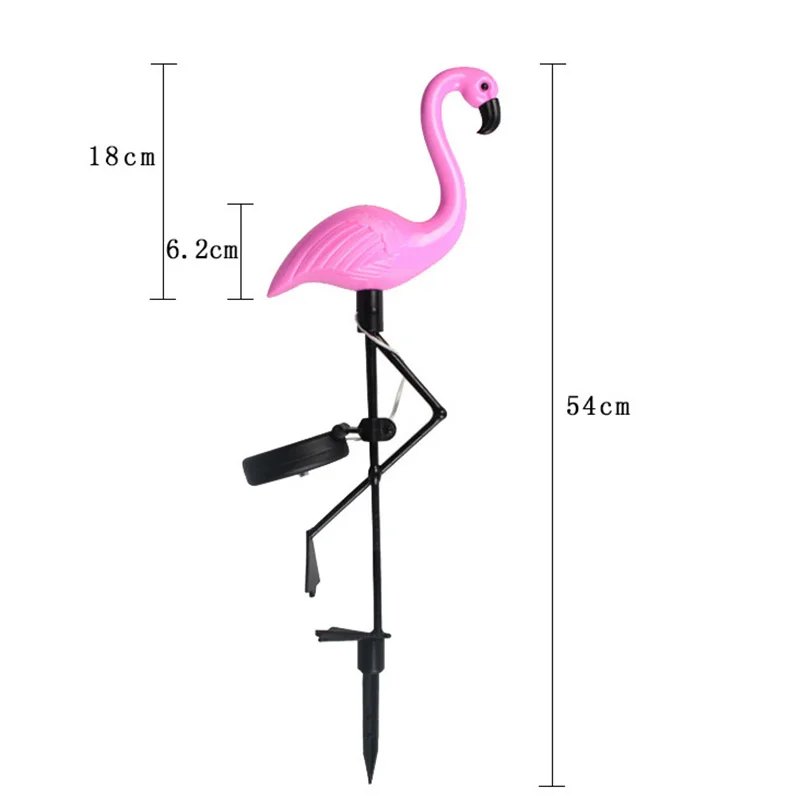 1/2/3/4Pcs Led Flamingo Waterproof Solar Bird Light Lawn Outdoor Garden Light with Stake Yard with Landscape Lights Ornament