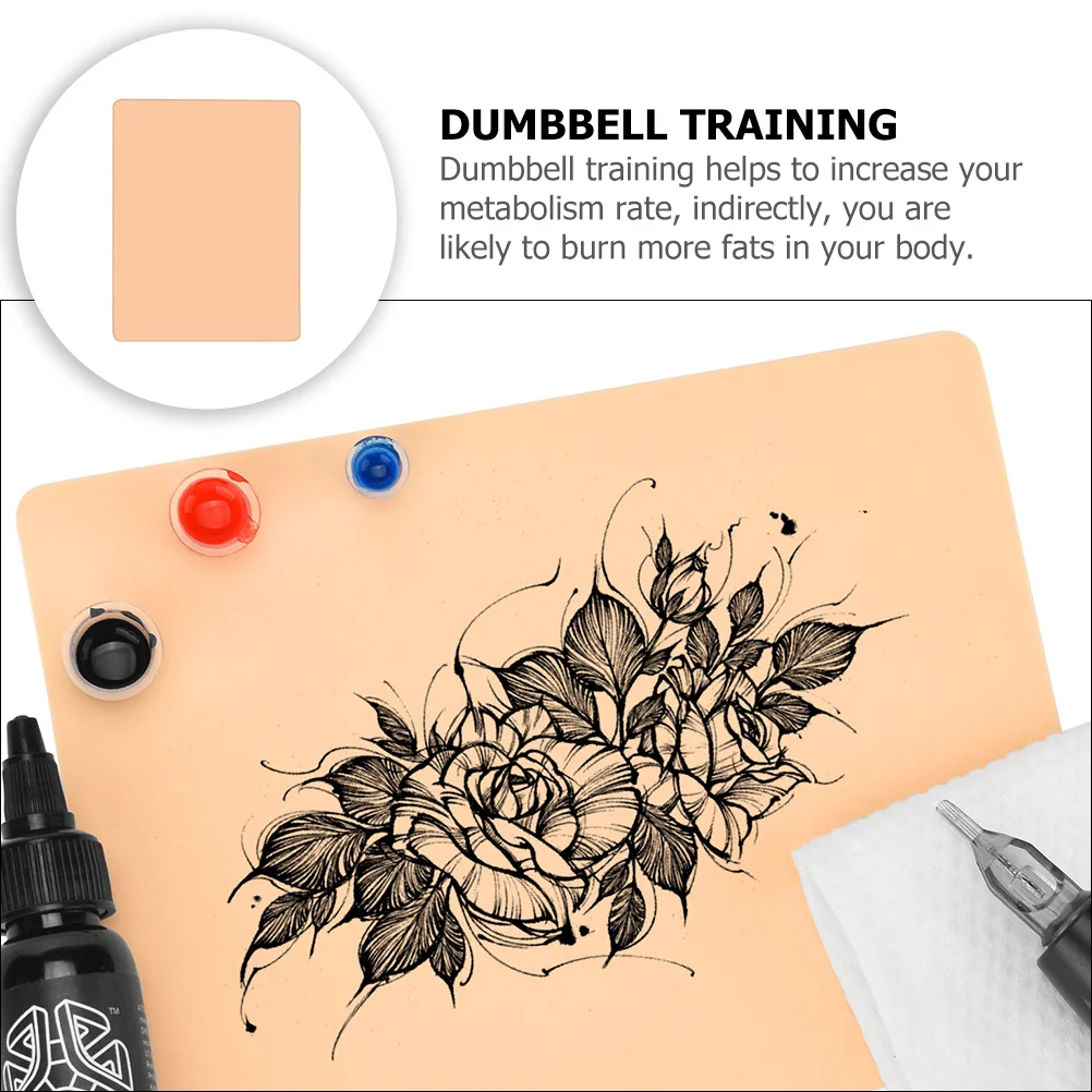 

5Pcs Silicone Tattoos Practice Skin Reusable Makeup Mannequin for Shading Contouring Makeup Practice Mold Silicone Mold