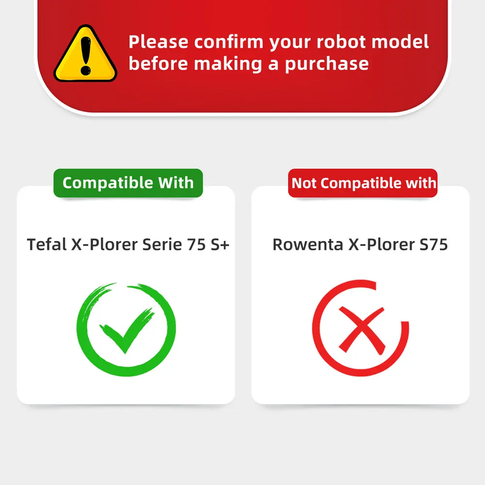 Kompatibel für tefal x-plorer serie 75 s ersatzteile zubehör hauptseite bürste hepa filter mop tuch