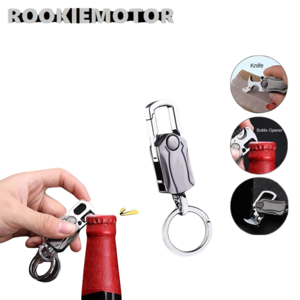 

Fidget Spinner Keychain Multi-functional Key Chain Pendant Bottle Opener Motorcycle Car Keyring