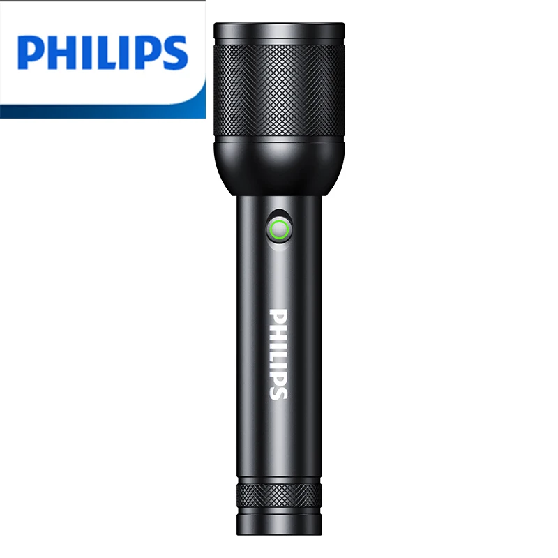 Philips Optical Flashlight Type-C Portable Flashlight With 4 Lighting Modes For Self Defense Camping Torch Light