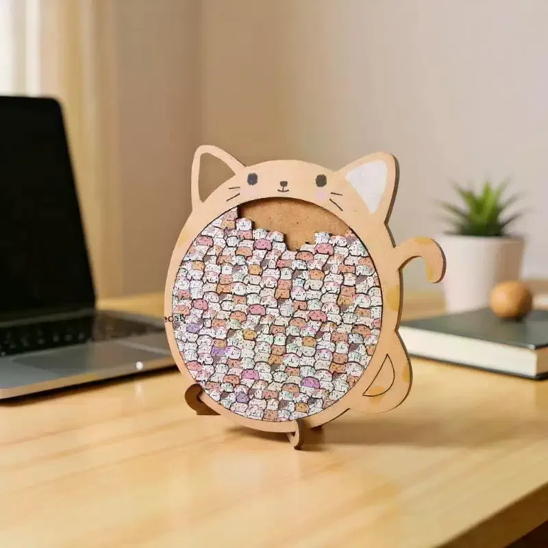 لعبة ألغاز خشبية آسر كيتي؛ أداة تعليمية مسلية؛ خيار مثالي لهدايا عيد الميلاد #2