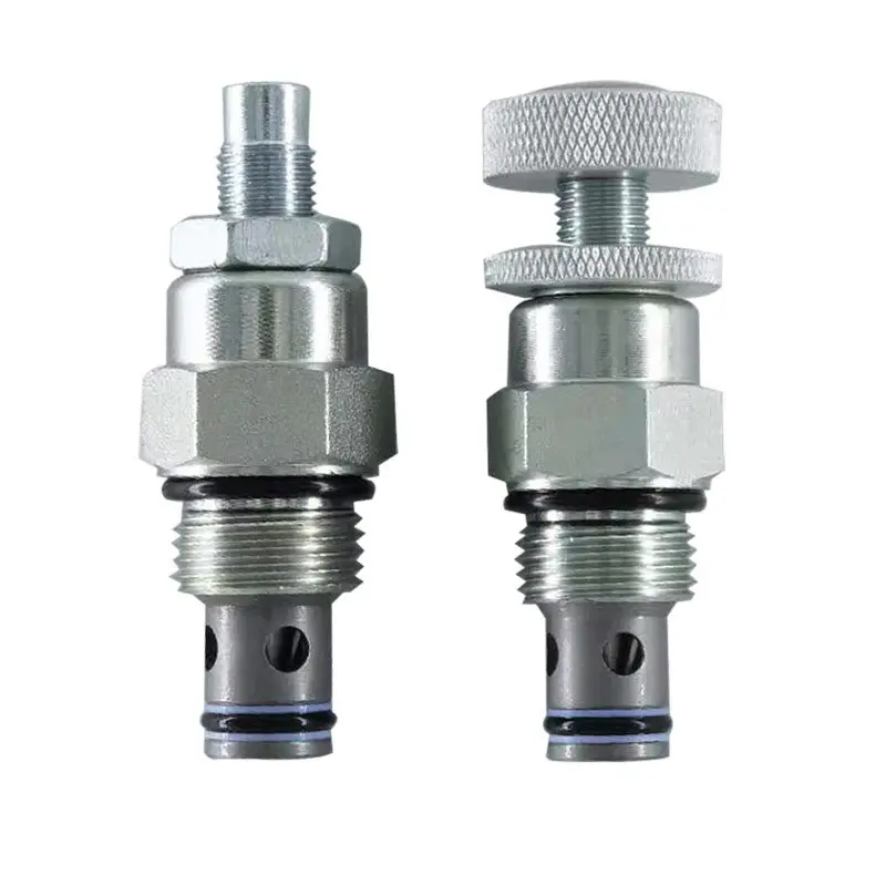 Hydraulic throttle valve lnv2-08 threaded flow control shut-off valve manual speed control valve lf08