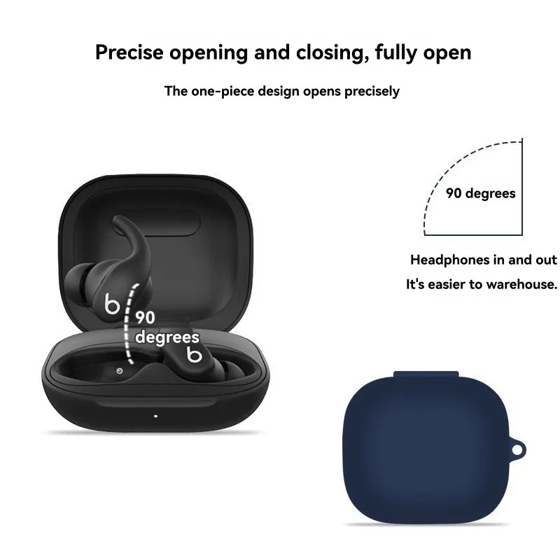 حافظة سيليكون واقية N93R مناسبة لـ Beats Powerbeats بما في ذلك ميزة تركيب الخطاف