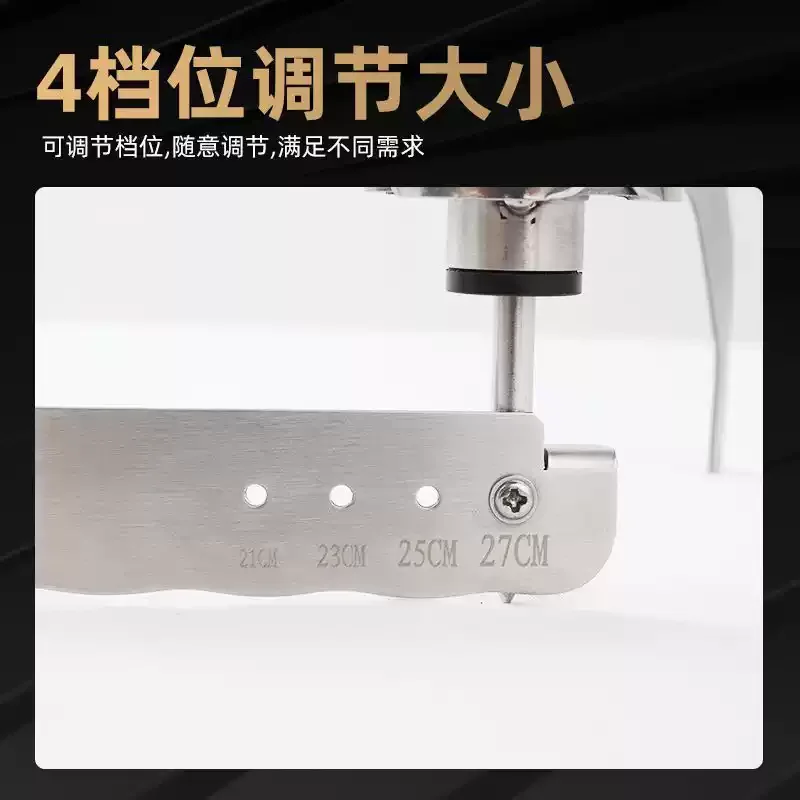 Adjustable Stainless Steel Crepe Spreading Tool 360° Smooth Rotation Foldable Manual Pancake Wrapper Maker For Home Snack Stall