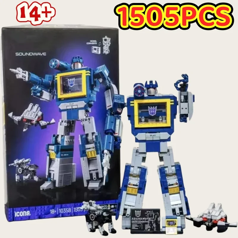 In-stock New 1505PCS 10358 Blue Robot Model Building Blocks Creative Bricks Assembly for Kid Toys Gifts Collectors Edition
