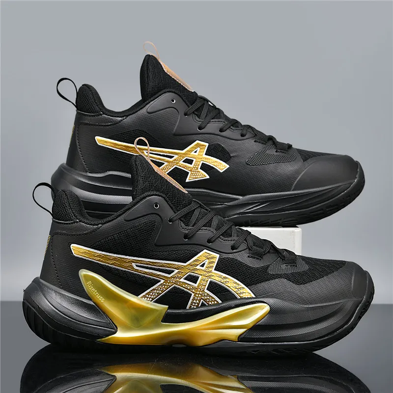 Men Women Badminton Shoes Table Tennis Shoes for Volleyball Handball Sports Sneakers Anti-Skid Mesh Breathable Field Training