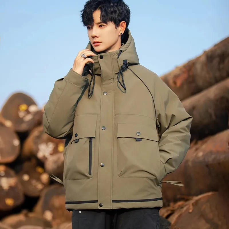 

GIOIOMen's cotton clothes，2025New Thickened Warm Workwear Casual Men's Winter Jacket Coat