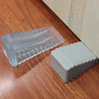 Front Door Stopper Anti-collision Can Move Rubber Doorstop Household Use No Need to Punch Holes Wedge Hardware Home