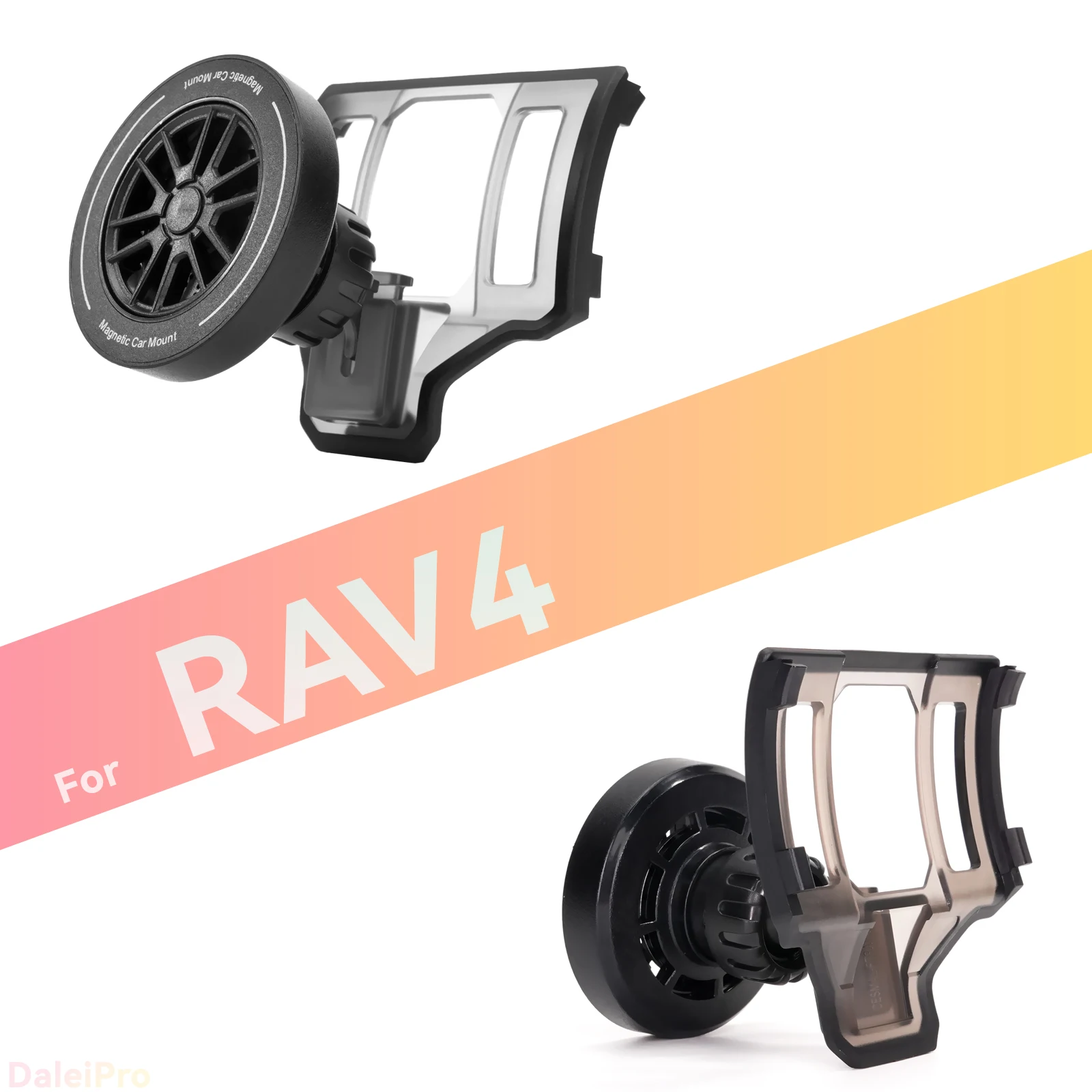 Maßgefertigte Magnetische Handyhalterung mit Luftstromkühlung für Toyota RAV4 XA50 2019-2023 2024 2025, 360° Drehbar ° Schwenkbare Halterungsbasis – Detail 4