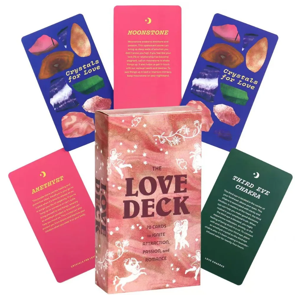 

Love Deck 70 Cards of Short Spells, Meditations, and Love-themed Rituals 10.3*6cm