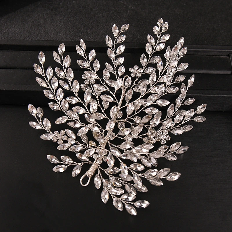 Silber Farbe Kristall Stirnband Haarband für Frauen Strass Party Stirnband Braut Hochzeit Haarschmuck Schmuck Stirnband Geschenk