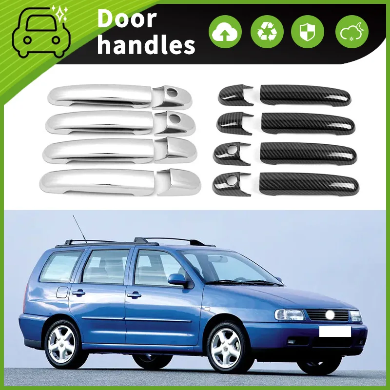 Suitable for 95-01 Volkswagen Polo MK3 6N Door Handle Decorative Door Bowl Handle Scratch Resistant Accessories