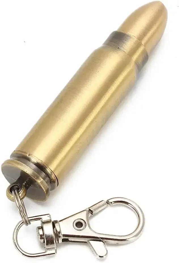 Metal Keychain Match Lighter, Portable Retro Waterproof Lighter,  Emergency Survival Equipment Lighter Barbecue Camping Gifts